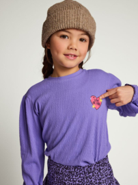 LOOXS t-shirt Lila krinkel jersey