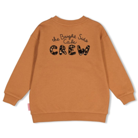 Jubel sweater camel met backprint - Chic City
