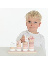 Label Label stapelringen roze