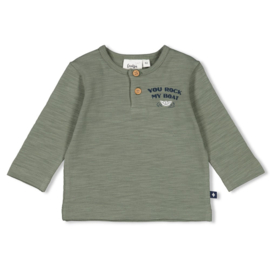 Feetje shirtje groen Rock my Boat