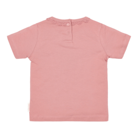 LD t-shirt met ruches en bloemen
