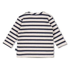 Feetje shirtje streep marine Let's Go