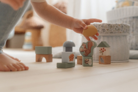 LD bouwblokken in ton Forest Friends