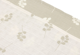 Jollein hydrofiele doeken 70 x 70 cm Twig olive green 3-pack