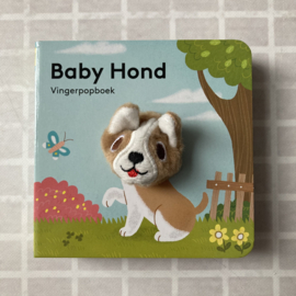 Vingerpopboekje baby hond