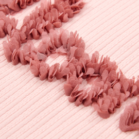 LD shirt mouwloos roze bloom