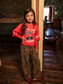 LOOXS Wide leg Denim Leopard