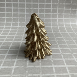kerstboom kaars goud