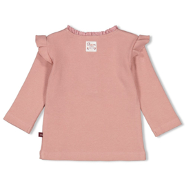 Feetje shirtje roze "Blooming Meadow" maat 74