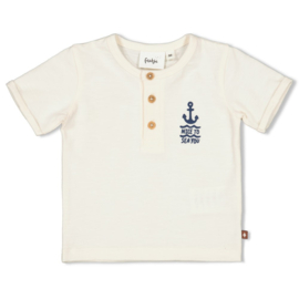 Feetje t-shirt offwhite Let's Sail maat 86