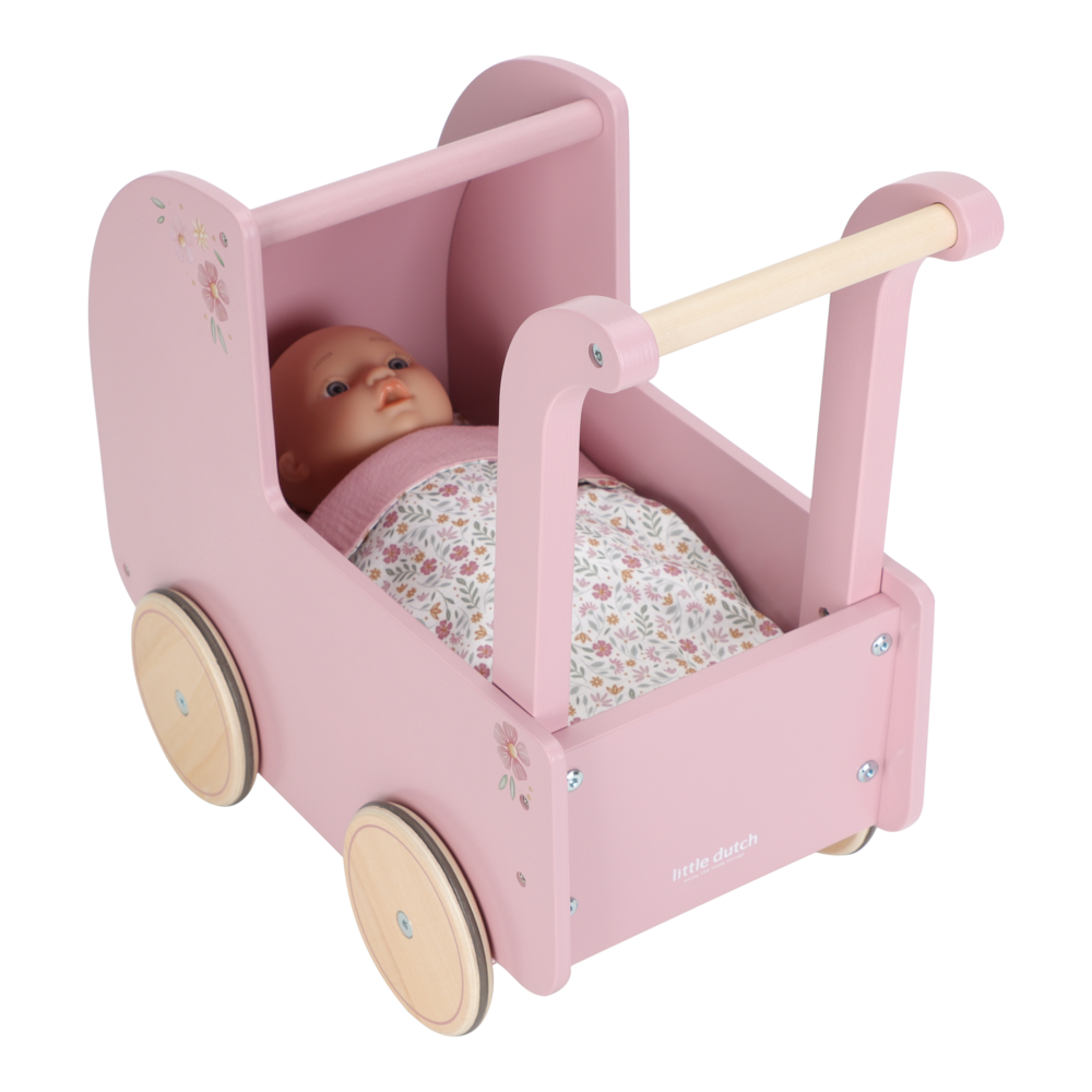 LD poppenwagen roze essentials