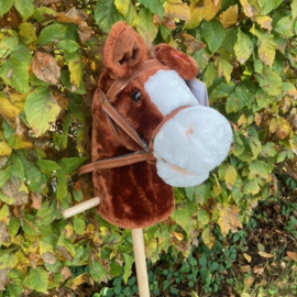 Stokpaard donker bruin