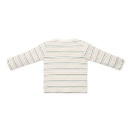 LD shirtje lange mouw multi stripes
