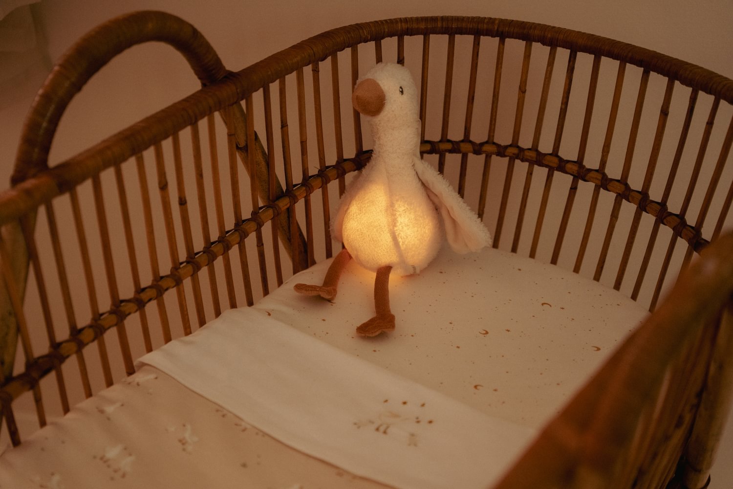 LD Knuffelgans Licht & geluid  - wit - Little Goose
