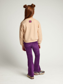 LOOXS Flared corduroy broek Aubergine