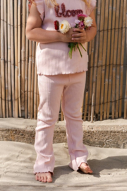 LD flared broek roze