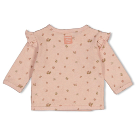 Feetje overslag shirt pointelle rib - Fall in love