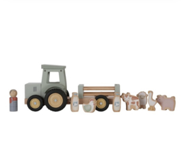 LD tractor met trailer Little Farm