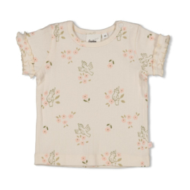 Feetje t-shirt offwhite - Let your dreams blossom