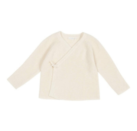 Little Dutch vestje overslag soft white maat  62