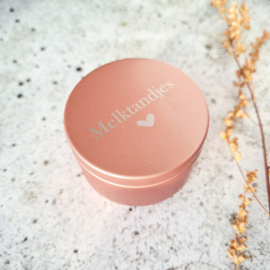 Bewaardoosje melktandjes rose-gold