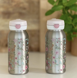 LD x Mepal RVS drinkfles pop-up 600 ml - Roze Fairy wonder