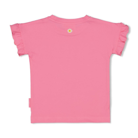 Jubel t-shirtje roze - Rolling into spring