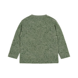 LD longsleeve groen met print