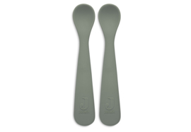 Jollein siliconen lepels ash green
