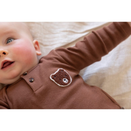 Feetje shirtje bruin Wild World