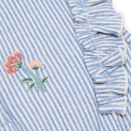 LD playsuite streepjes wit/blauw