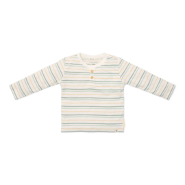 LD shirtje lange mouw multi stripes
