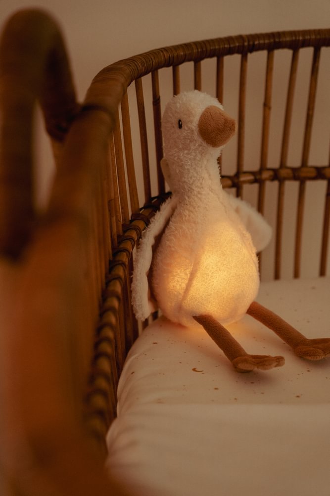 LD Knuffelgans Licht & geluid  - wit - Little Goose