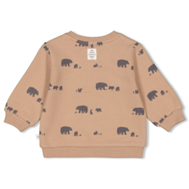 Feetje sweater hazelnut "Into the Forest" maat 68