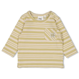 Feetje longsleeve streep - Safari Savage