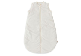 Jollein babyslaapzak met afritsbare mouwen - rib offwhite 60 cm