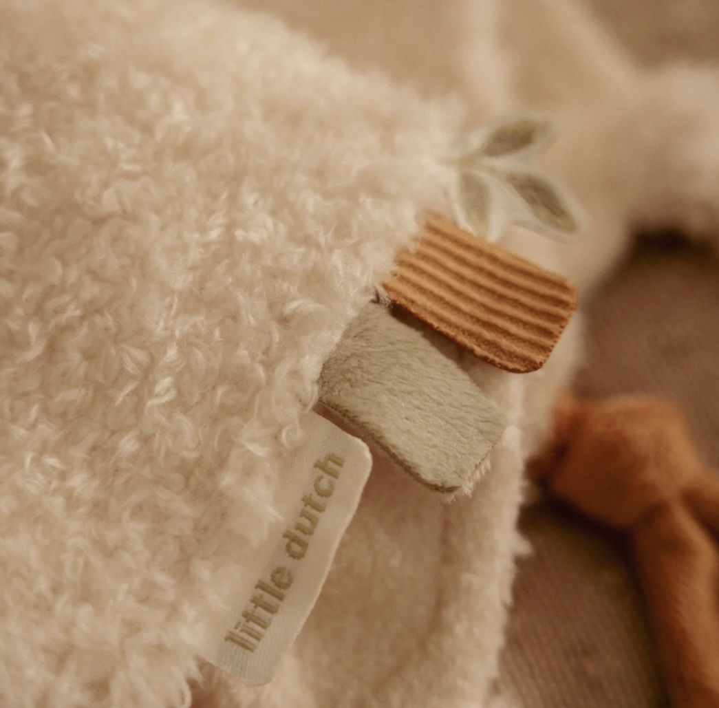 LD knuffeldoekje gansje wit - Goose - newborn naturels