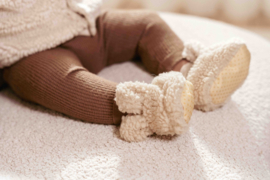 LD teddy slofjes sand