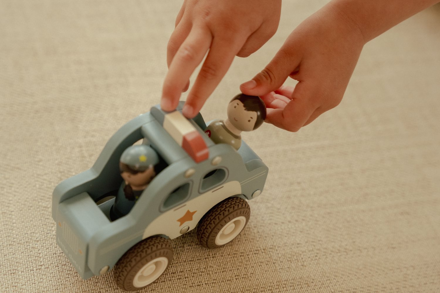 LD politiewagen blauw