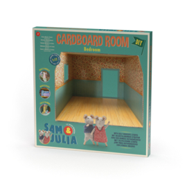 Het Muizenhuis - kartonnen miniatuur slaapkamer