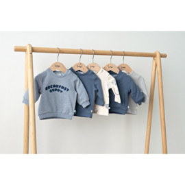 Feetje sweater blue melange - Breakfast Buddy