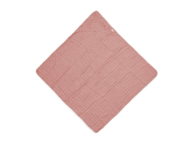 Jollein badcape wrinkled rosewood 75 x 75 cm