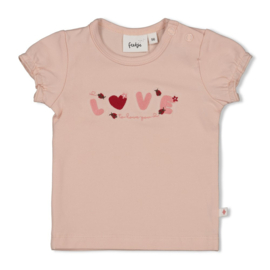 Feetje t-shirt licht roze - Ladybug