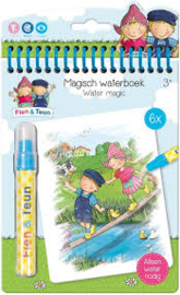 Fien en Teun kleuren met water - Magisch waterboek