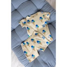 Feetje premium shortama ijsjes blauw