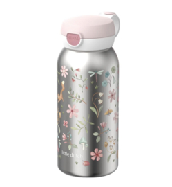 LD x Mepal RVS drinkfles pop-up 600 ml - Roze Fairy wonder