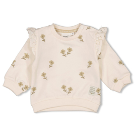 Feetje sweater offwhite - Let your dreams blossom