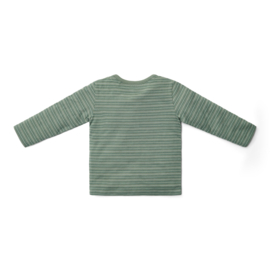 Little Dutch shirt groen streep - Forest Friends
