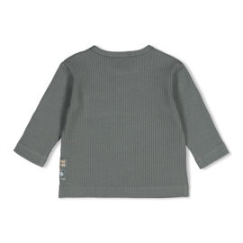 Feetje long sleeve rib groen - Beep Beep