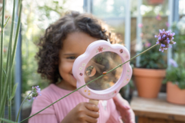 LD vergrootglas roze Fairy Garden